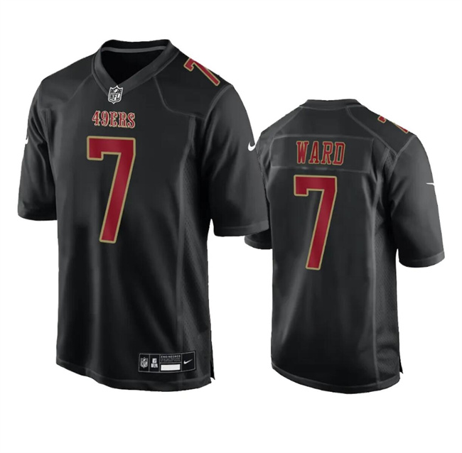 Men's San Francisco 49ers #7 Charvarius Ward Black Fashion Limited Football Stitched Game Jersey